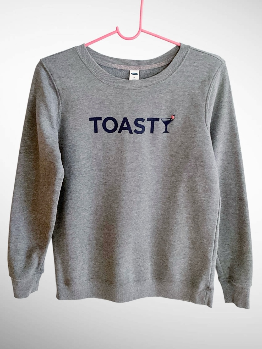 Old Navy TOASTY Gray Pullover Crewneck Sweatshirt Long Sleeves